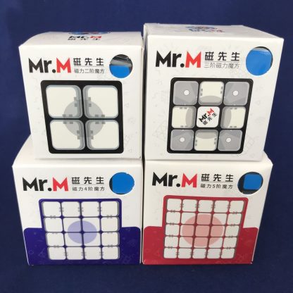 ShengShou Mr. M Magnet Speedcube 4er Set 2x2 3x3 4x4 5x5 - schwarz – Bild 8