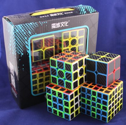 MoYu Meilong Carbon Cube 4er Set 2x2 3x3 4x4 5x5 – Bild 3